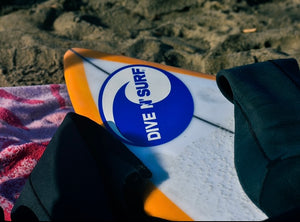 Dive N' Surf Original Logo Sticker