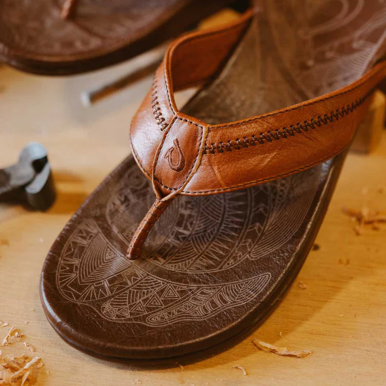 OluKai Hiapo Men's Leather Sandals