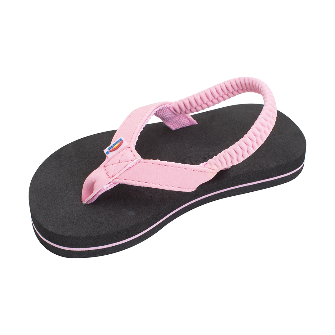Rainbow Kid's Sandals Grombow Soft Rubber 1/2" Narrow Strap