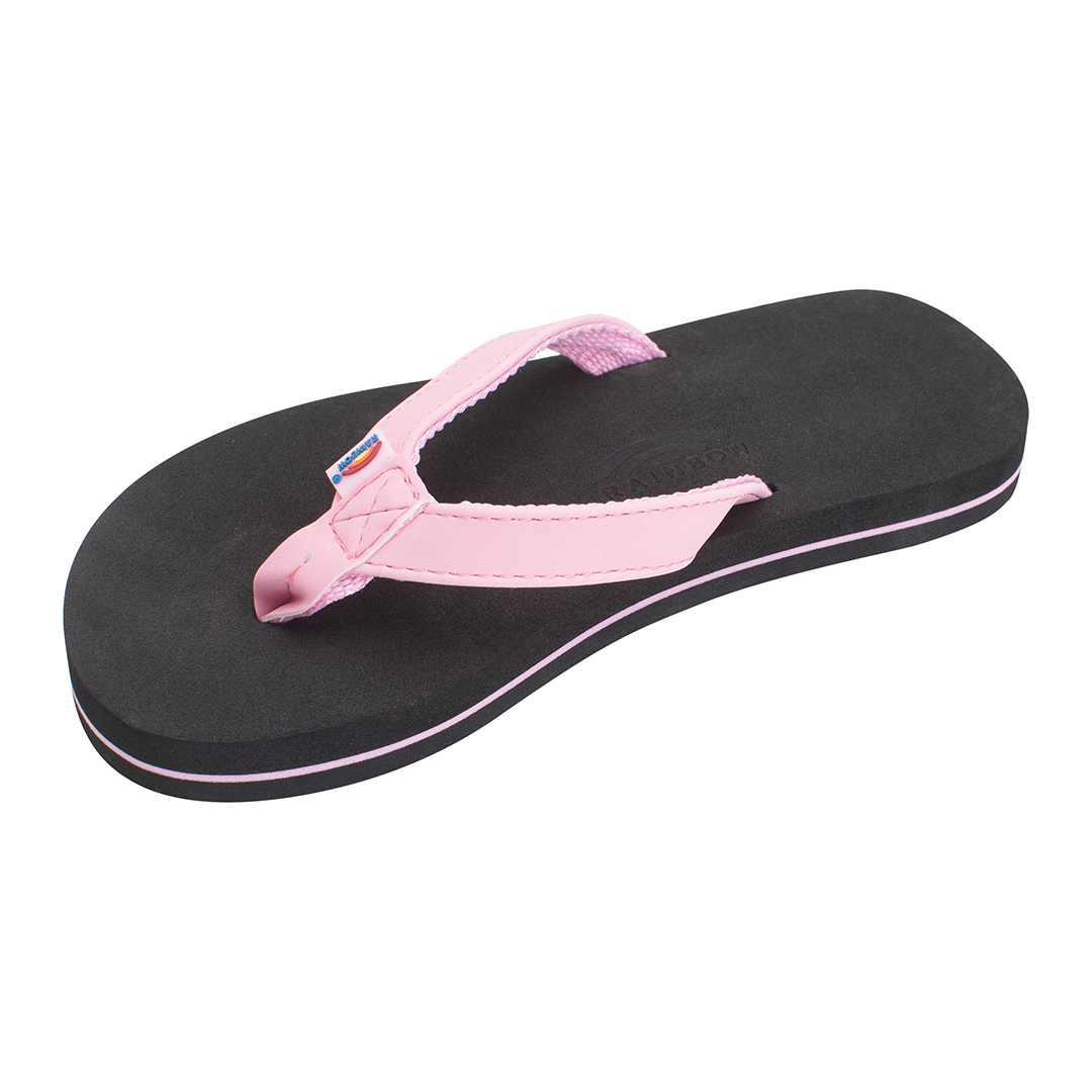 Rainbow Kid's Sandals Grombow Soft Rubber 1/2" Narrow Strap
