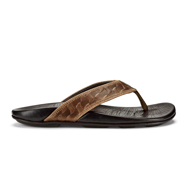 OluKai Hikianalia Men's Leather Sandals