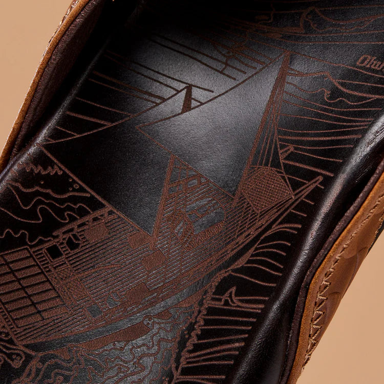 OluKai Hikianalia Men's Leather Sandals
