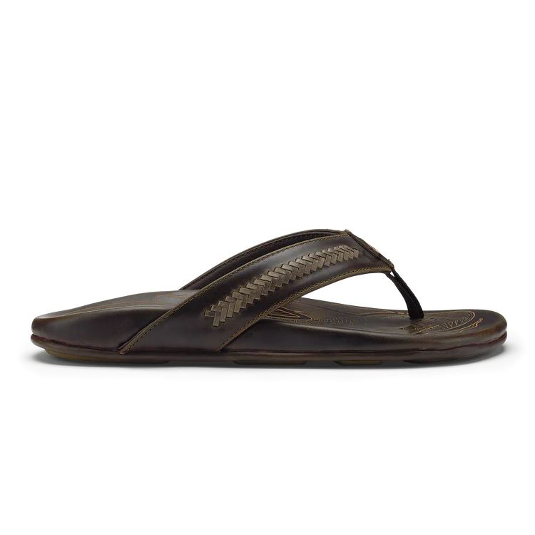 OluKai Mea Ola Mano Men's Leather Sandals
