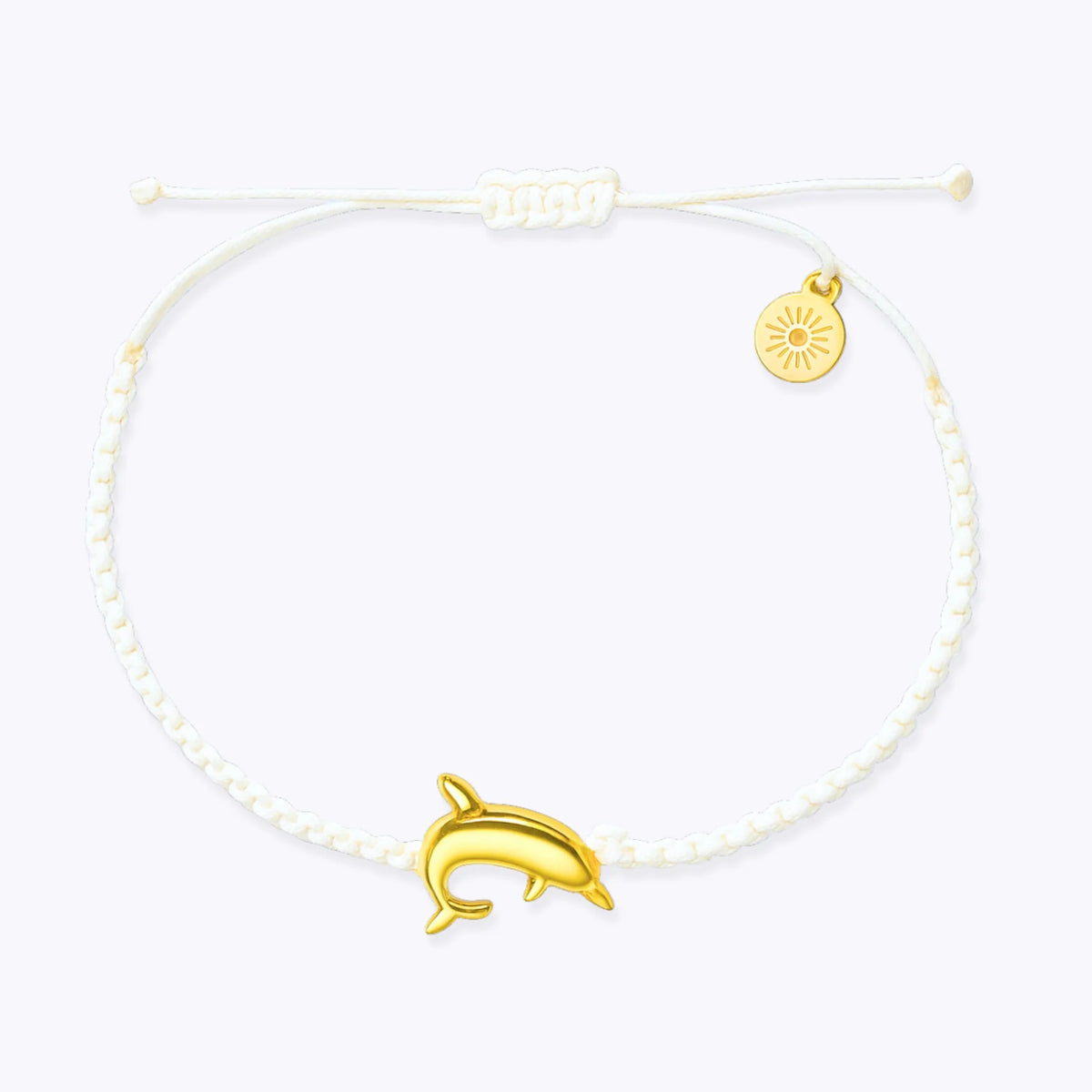 Mauka Jewelry Gold & White Dolphin Bracelet