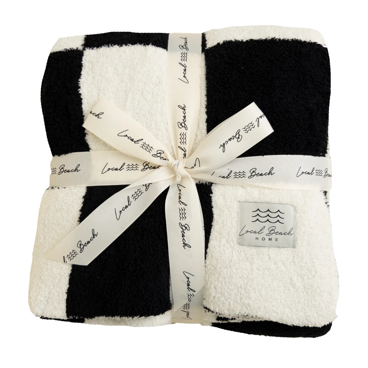 Local Beach Baby Checker Luxe Blanket