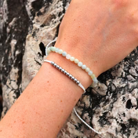 Mauka Jewelry Mixed Aquamarine Gemstone Bracelet