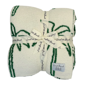 Local Beach Multi Palm Tree Luxe Home Blanket