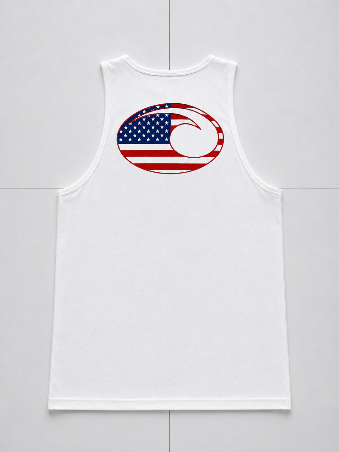Dive N’ Surf Men’s American Flag Wave Tank top