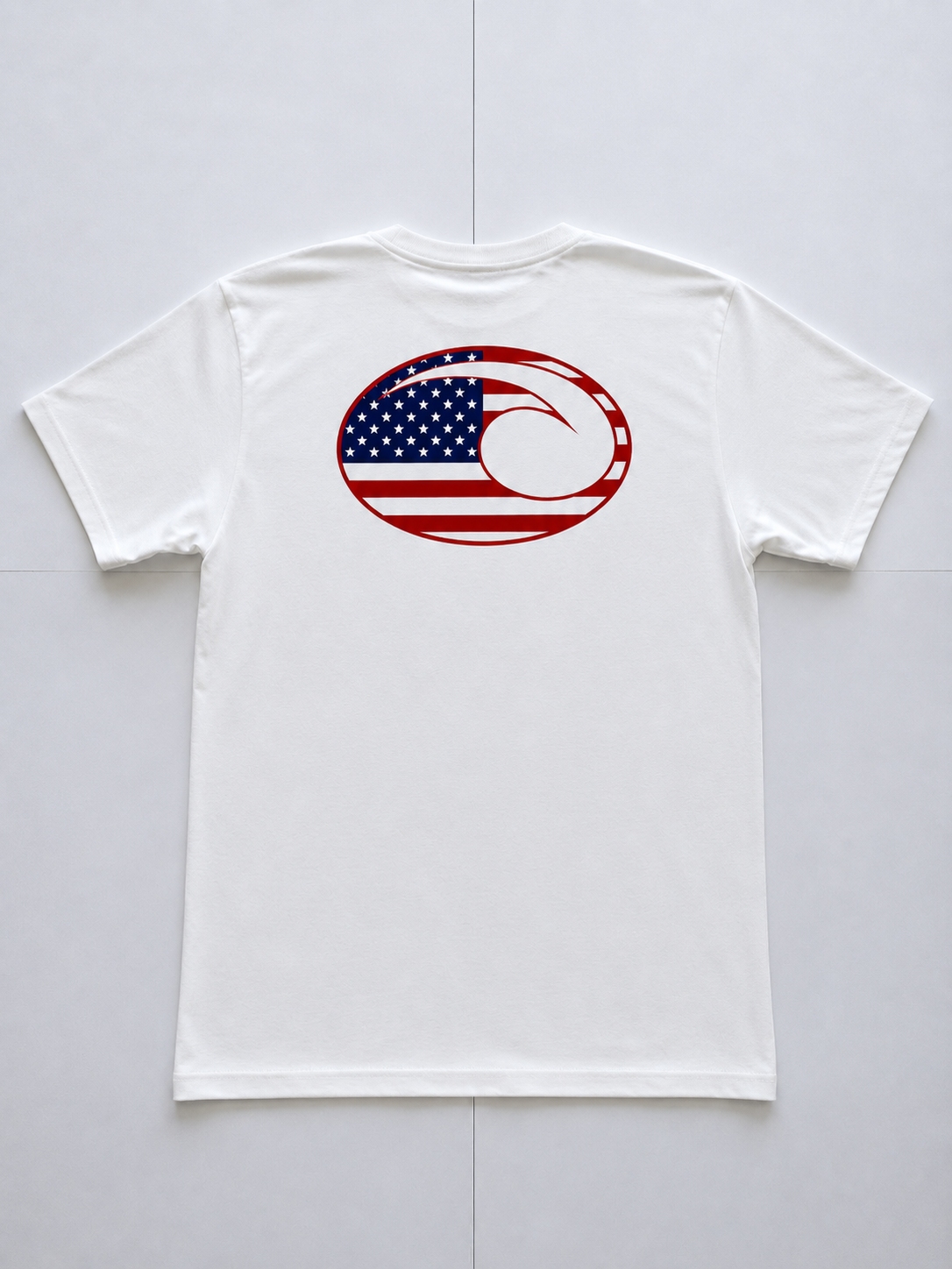 Dive N’ Surf Men’s American Flag Wave Short Sleeve T-Shirt