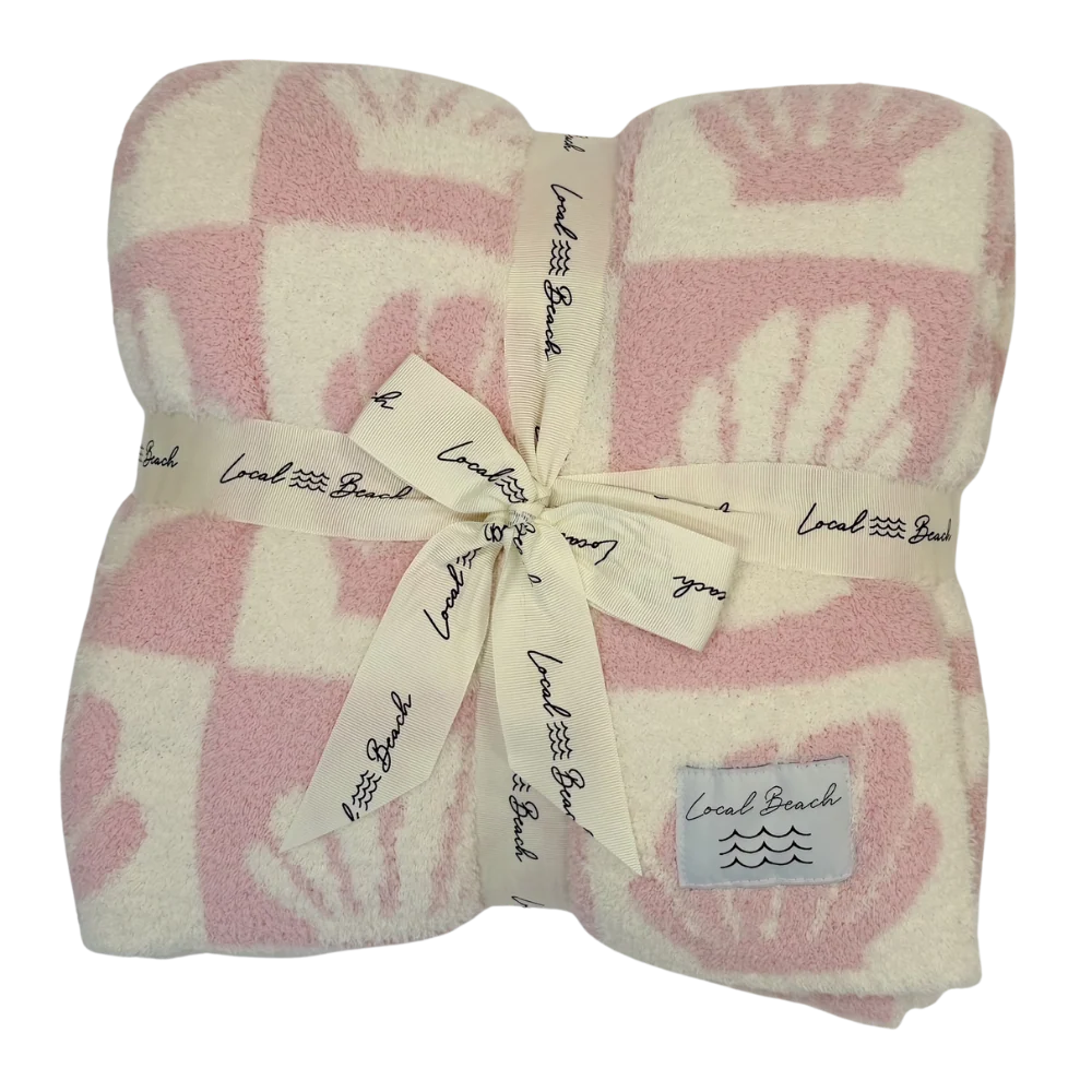 Local Beach Shell Luxe Home Blanket