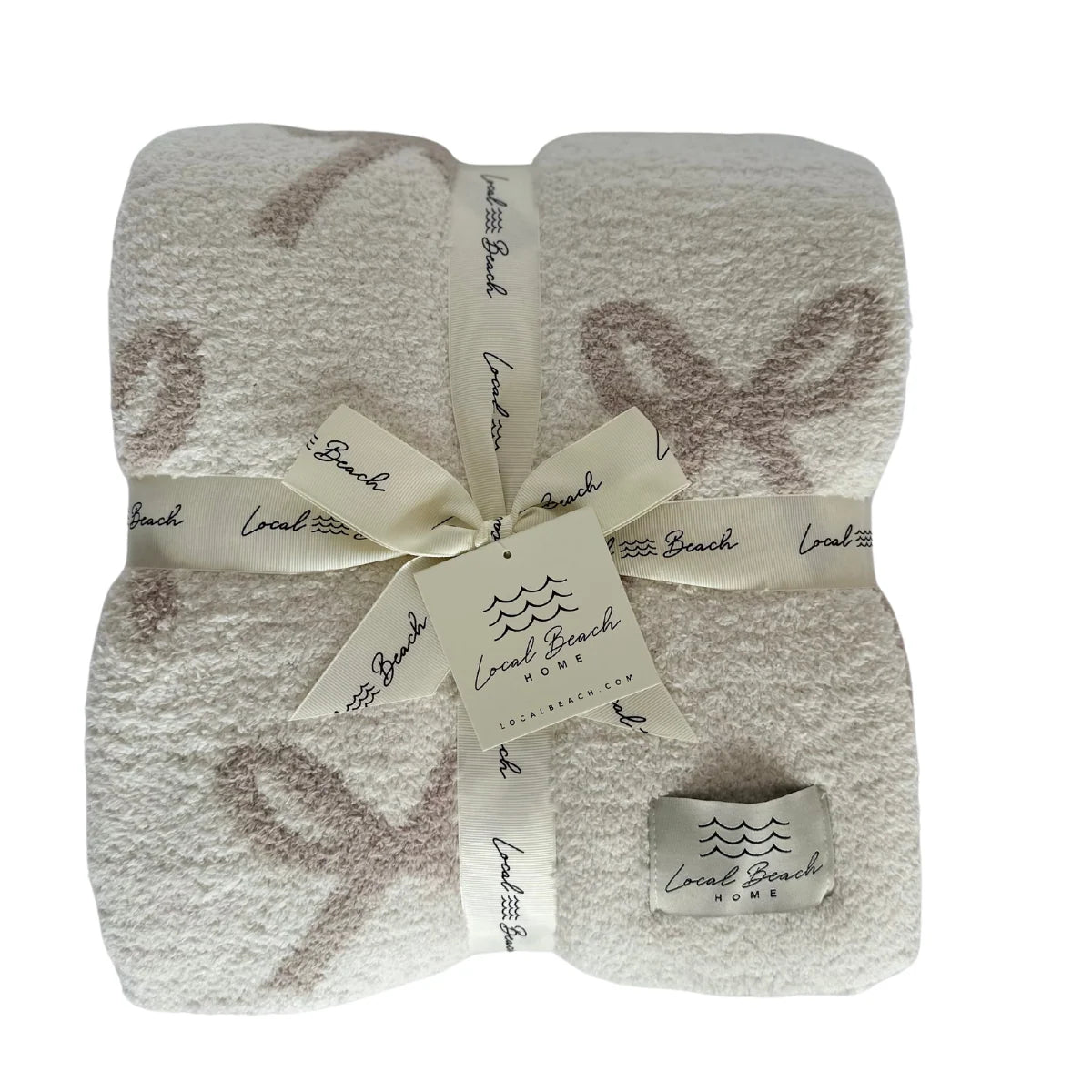 Local Beach Baby Bow Luxe Blanket