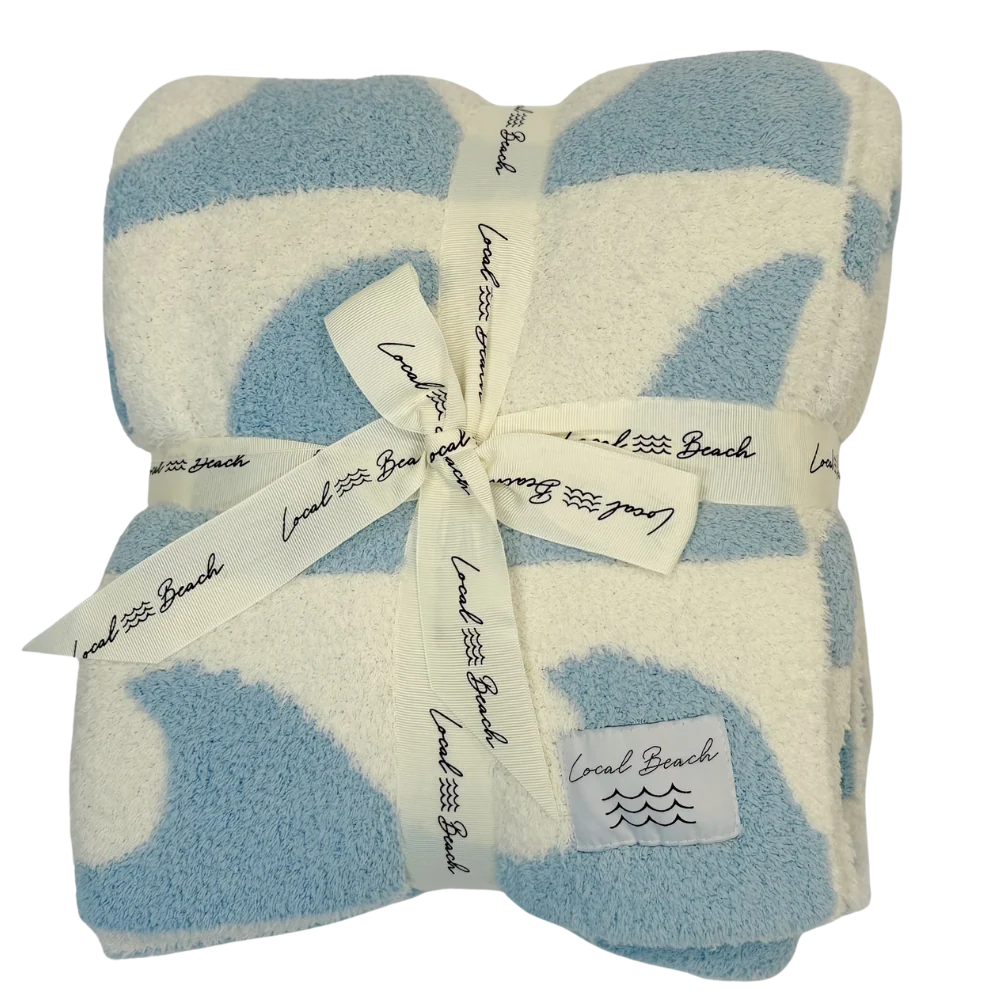 Local Beach Waves Luxe Home Blanket