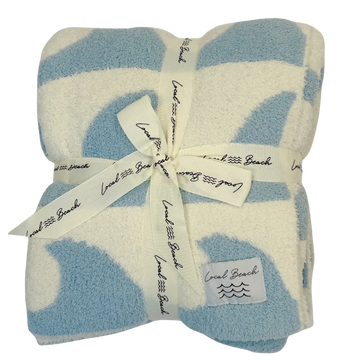 Local Beach Waves Luxe Home Blanket