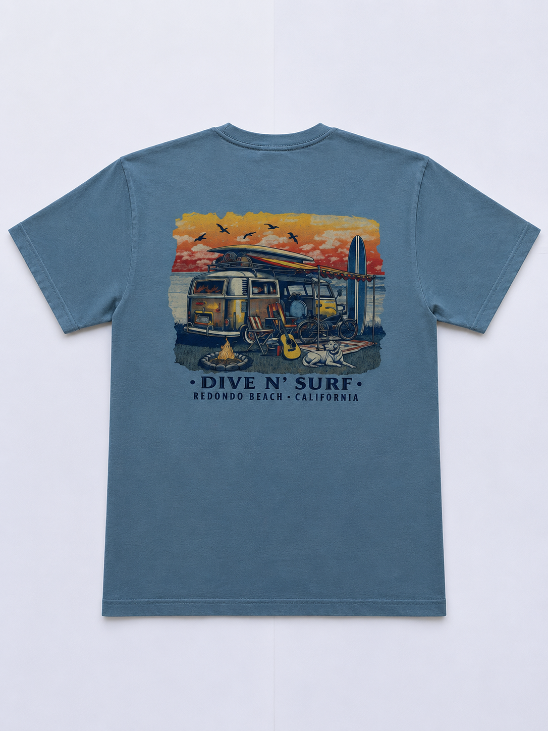 Dive N’ Surf Men’s Camp Life Tee