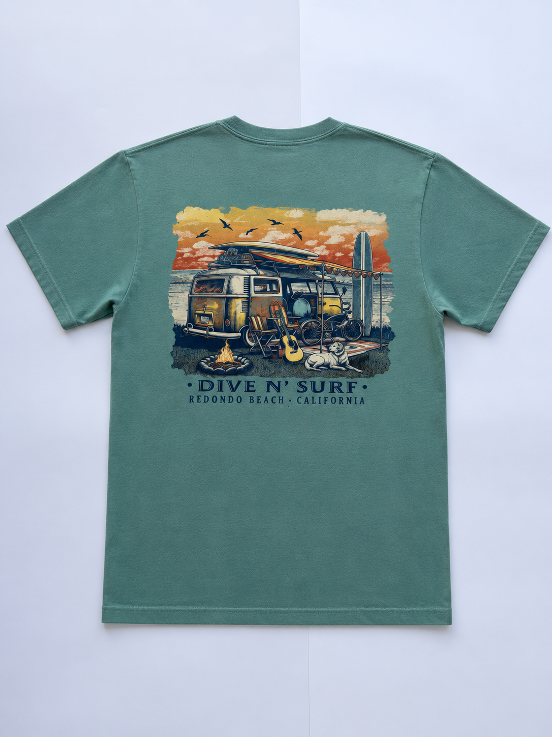 Dive N’ Surf Men’s Camp Life Tee