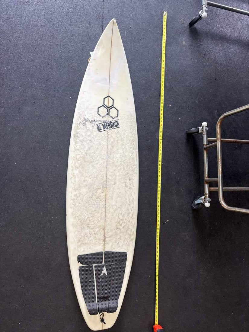 Al Merrick · 5'6" Deck, nose up and tape on right