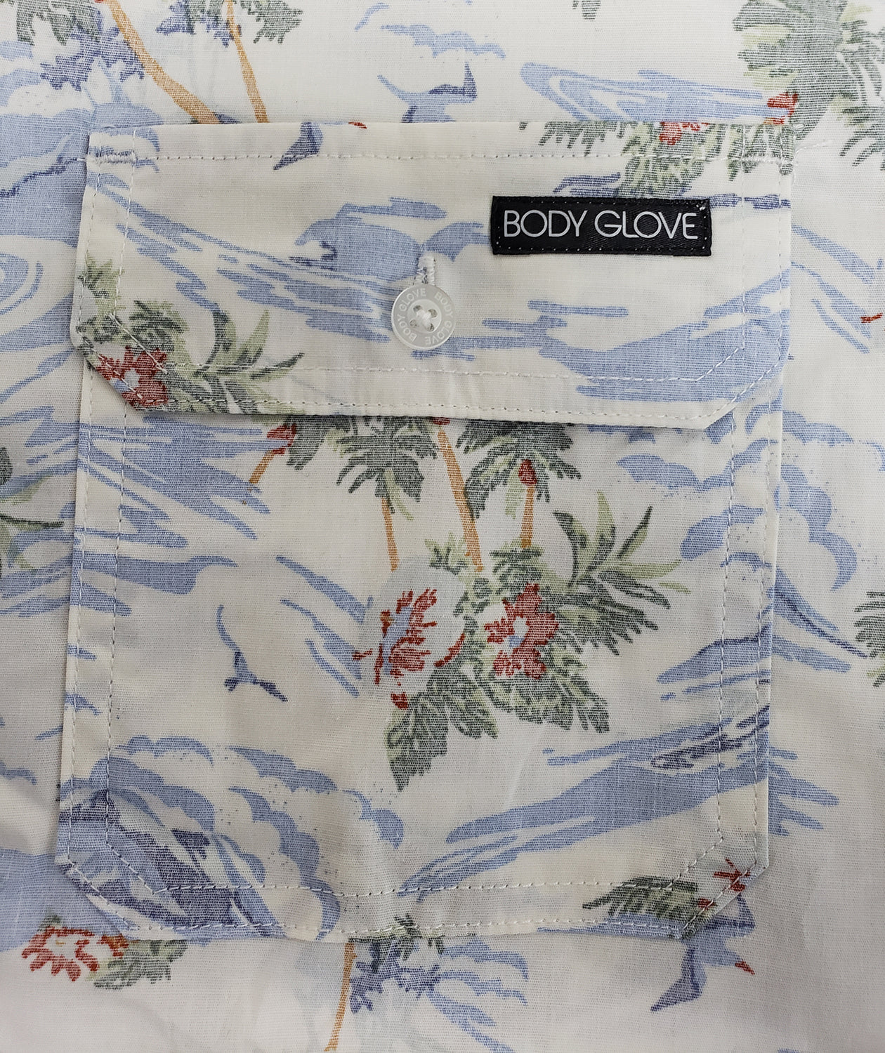 Body Glove Men’s Short Sleeve Button Down Top