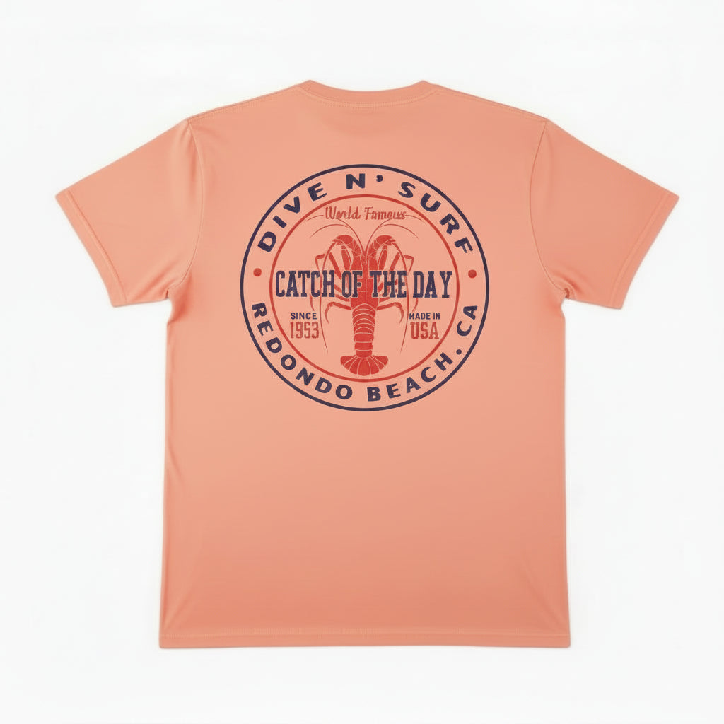 yam t-shirt with red and black graphic design on a white background