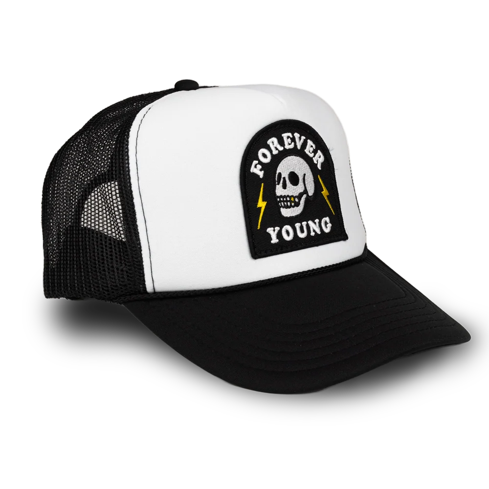 Local Beach Forever Young Patch Trucker Hat