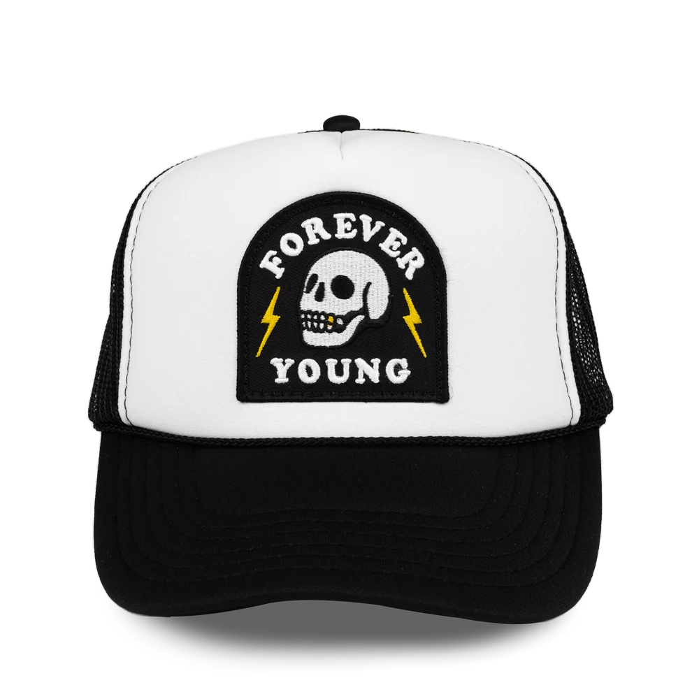 Local Beach Forever Young Patch Trucker Hat