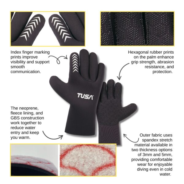 TUSA Winter Glove 3mm