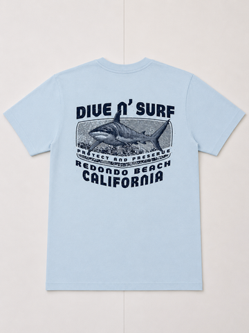 Dive N’ Surf Men’s Interstate Shark Tee