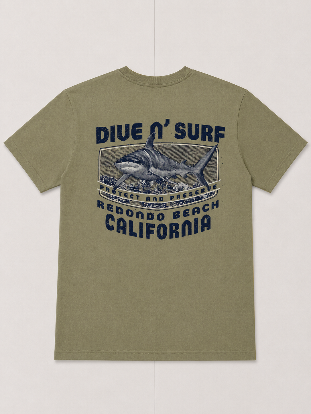 Dive N’ Surf Men’s Interstate Shark Tee