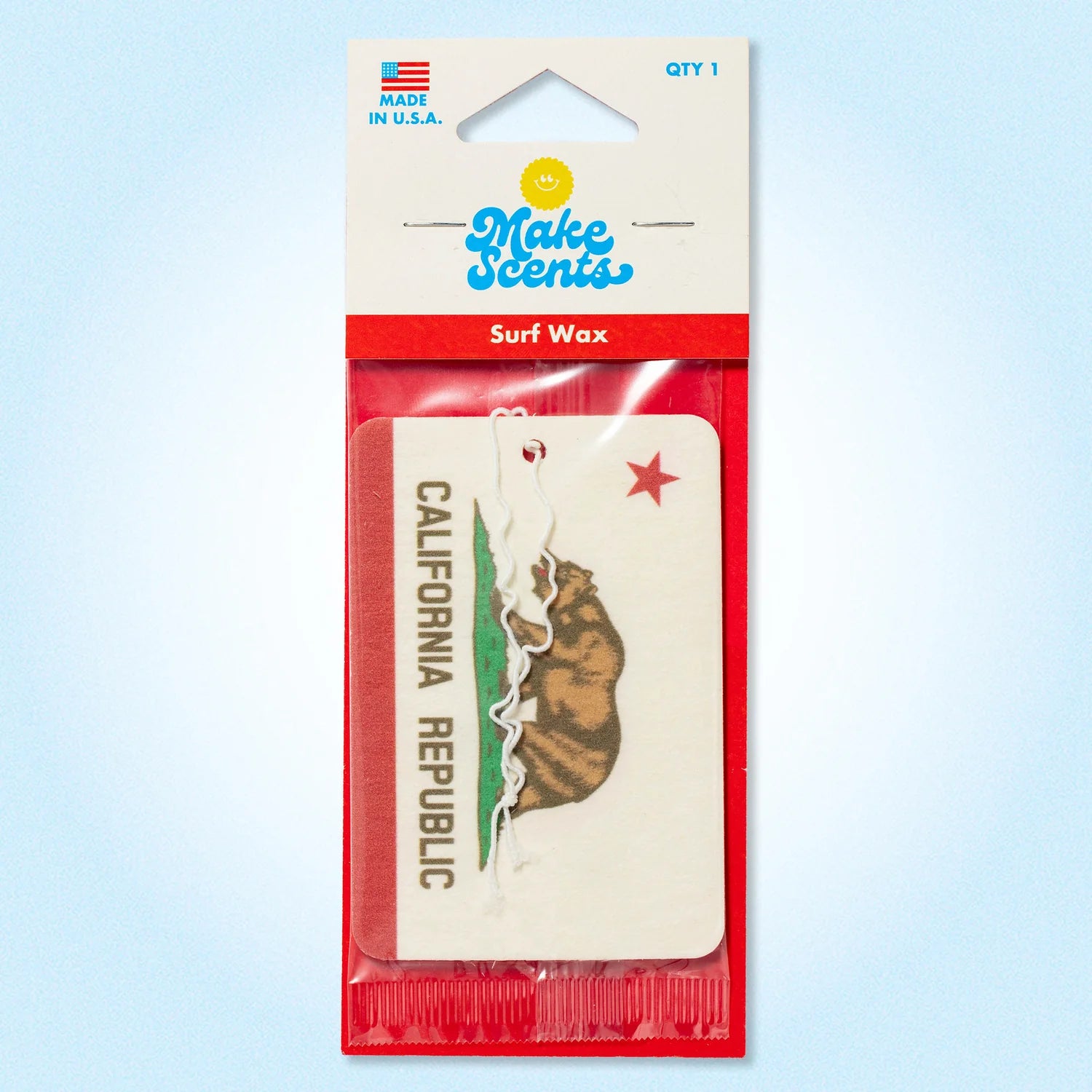 Make Scents Cali Flag Surf Wax Air Freshener
