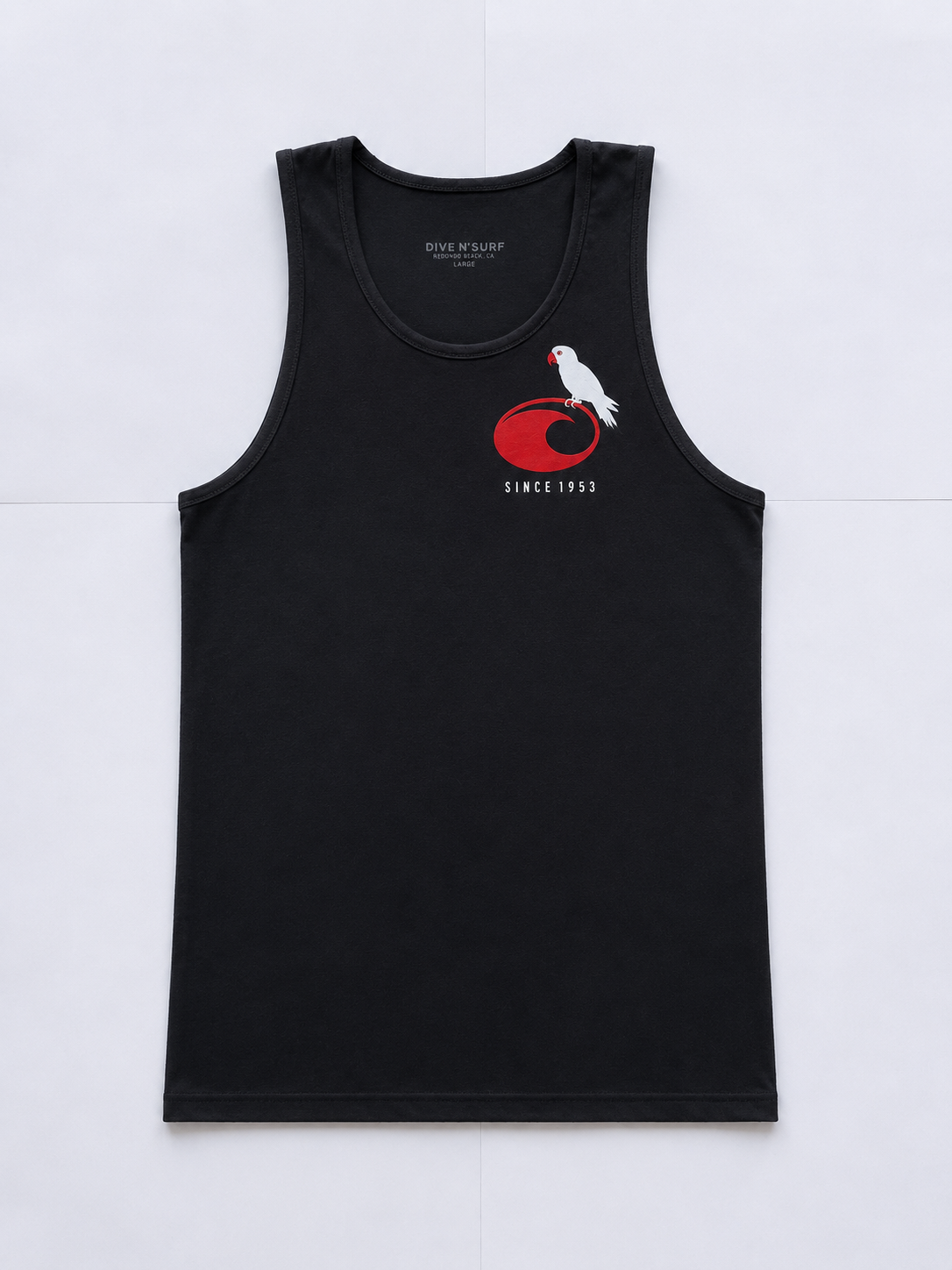 Dive N’ Surf Men’s Pirate Parrot Tank Top