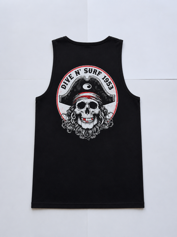 Dive N’ Surf Men’s Pirate Parrot Tank Top