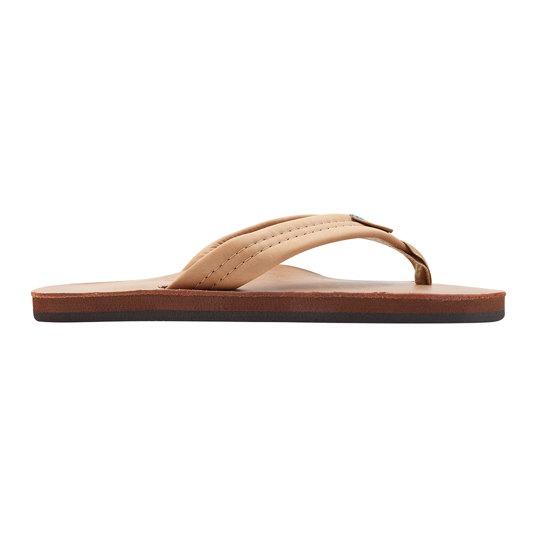 Rainbow Women's Sandals Luxury Leather Single Layer Arch Support
