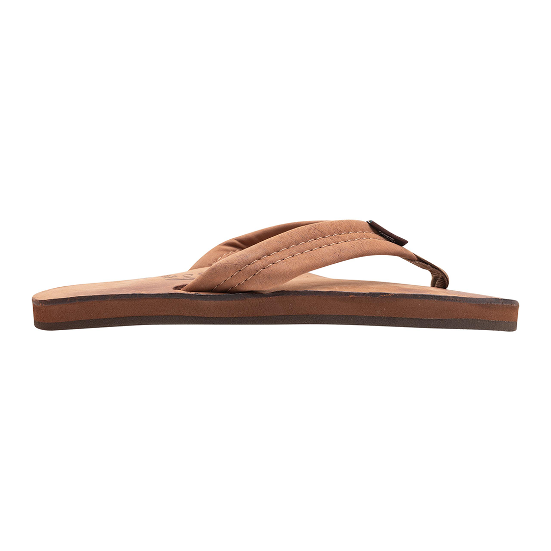 Rainbow Women's Sandals Luxury Leather Single Layer Arch Support