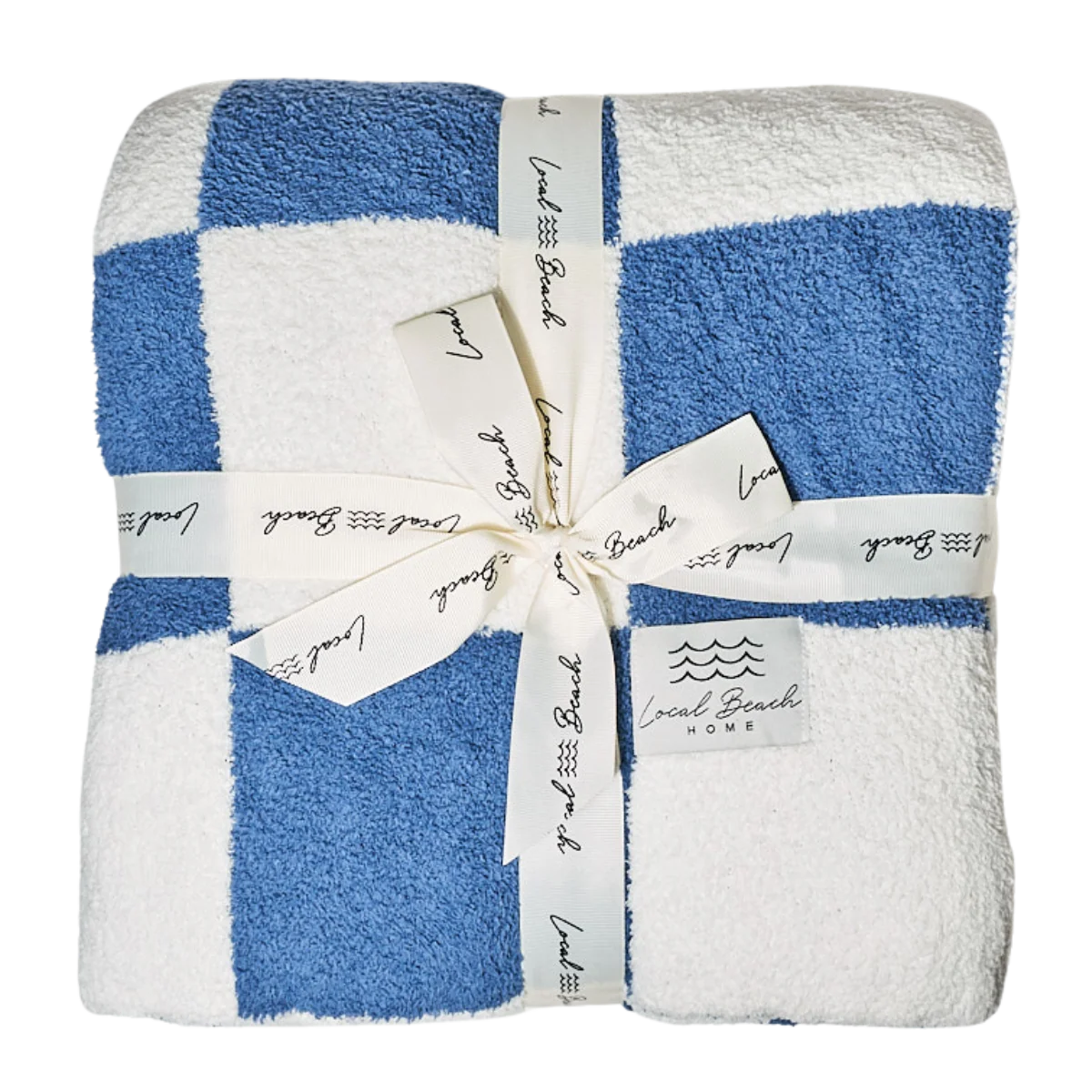 Local Beach Baby Checker Luxe Blanket