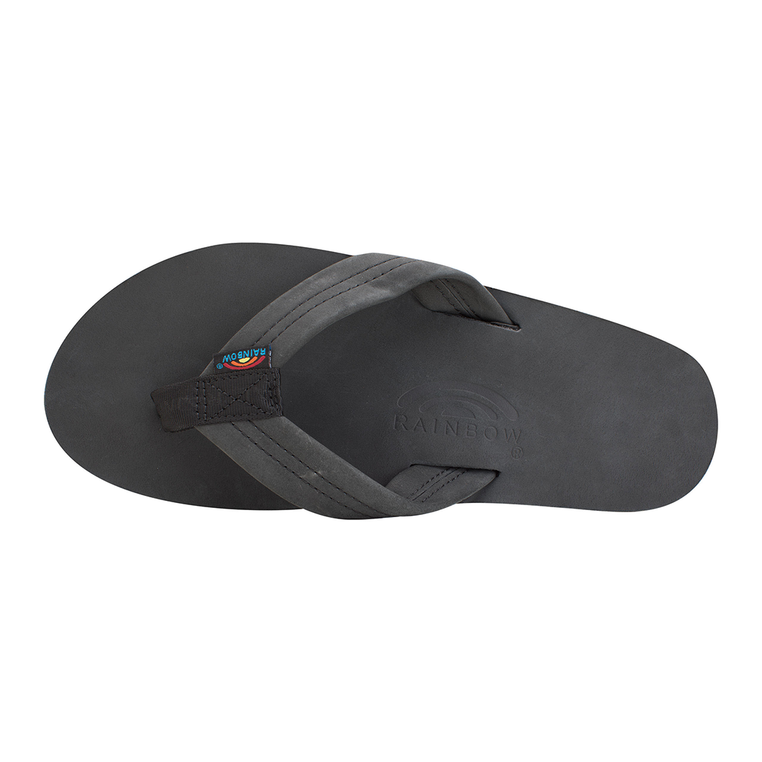 Rainbow Sandals Single Layer Premier Leather with Arch Support 1" Strap