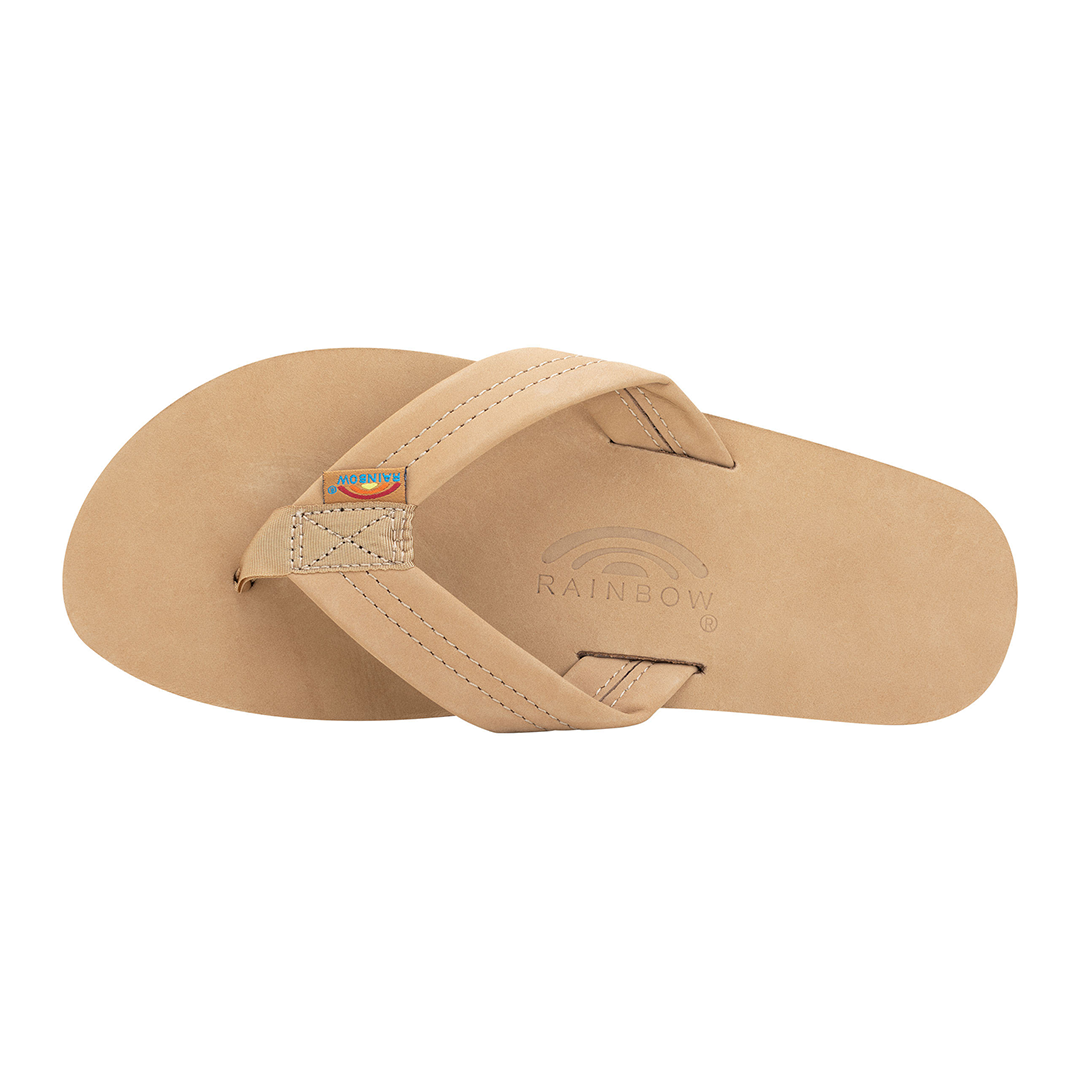 Rainbow Sandals Single Layer Premier Leather with Arch Support 1" Strap