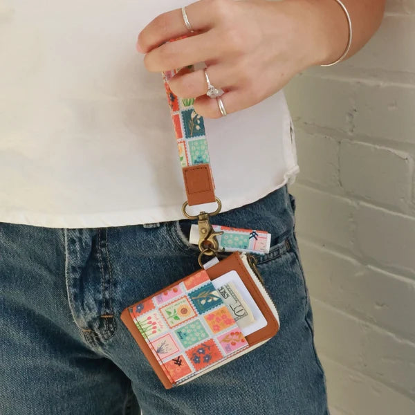 Thread Wallets Stamps Wristlet Keychain