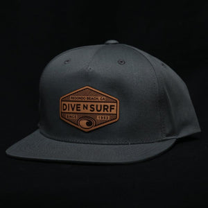 Dive N' Surf Labeled Hex Snapback Hat
