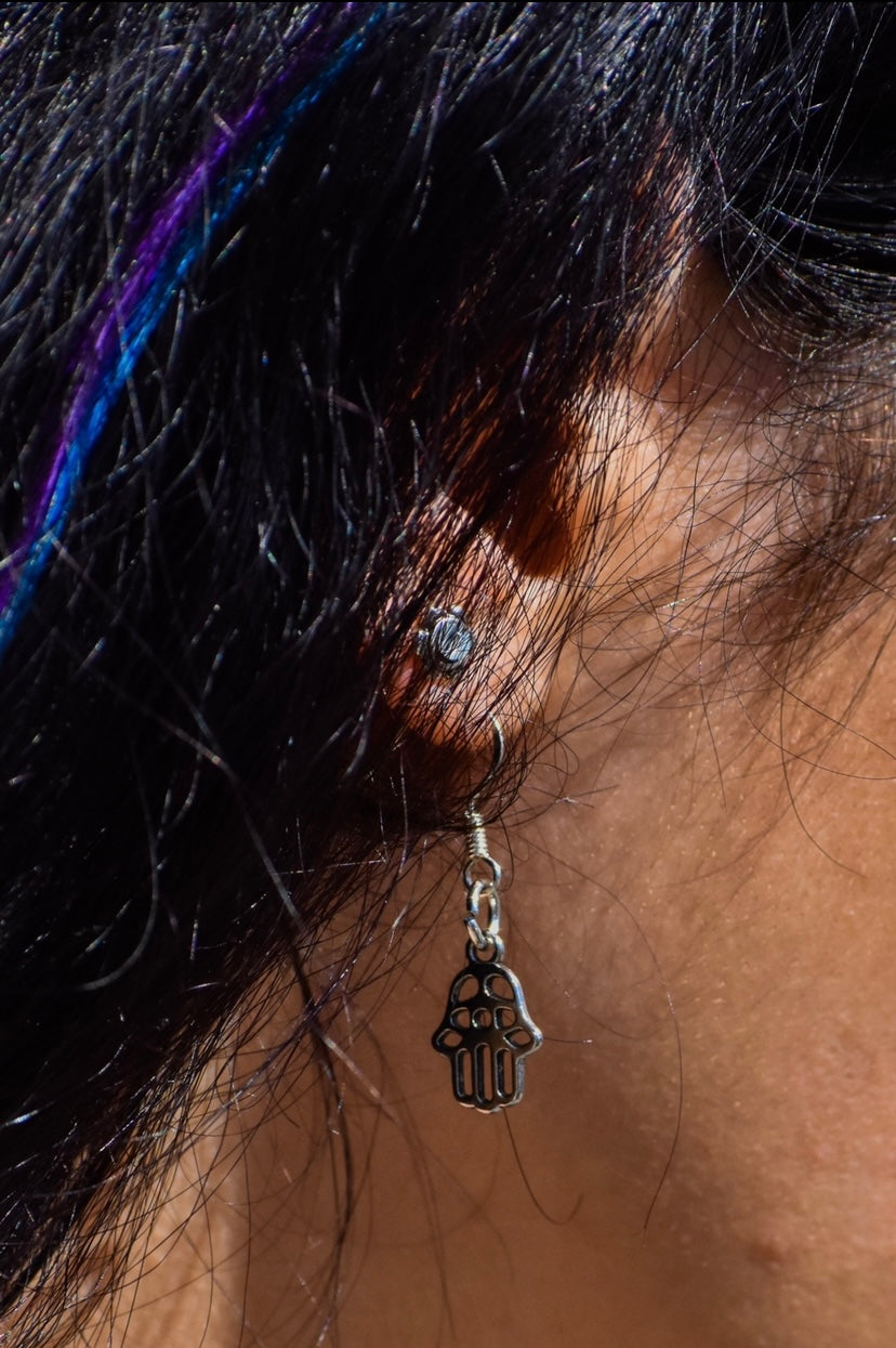 BO HAMSA HAND EARRINGS