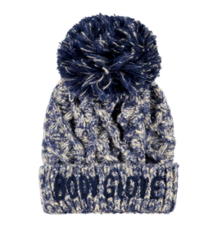 Logo Cable Beanie W/ Pom Pom