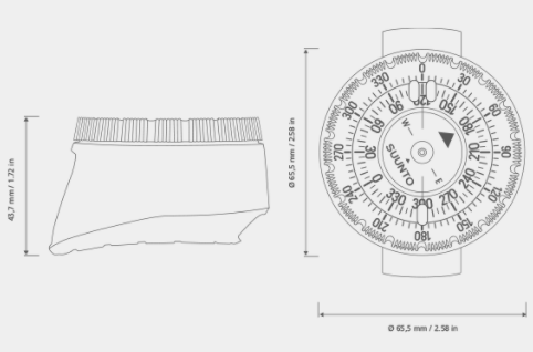 SK8 Diving Compass